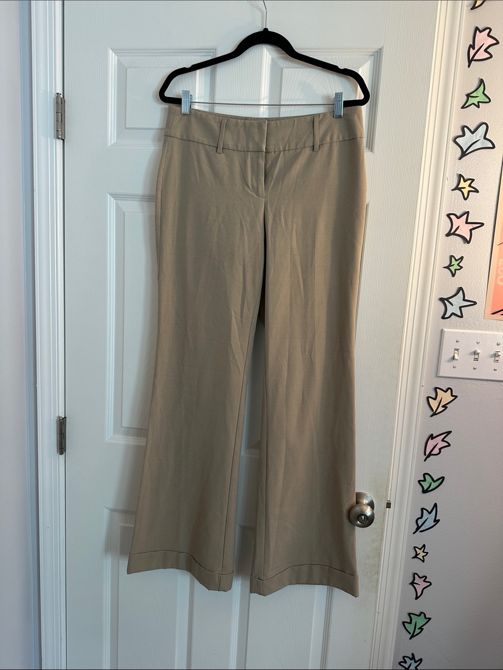 Moda International Neutral Khaki “Christie Fit” Tall Pants